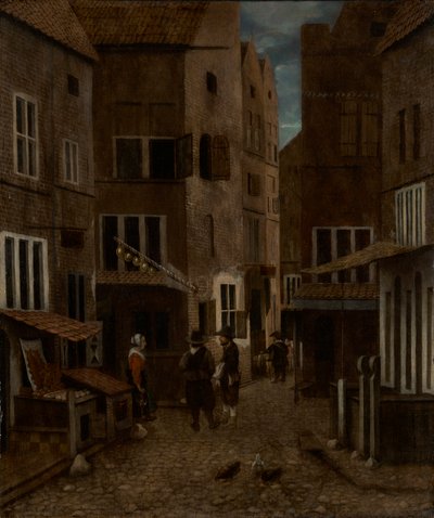 Street Scene by Jacobus Vrel or Frel